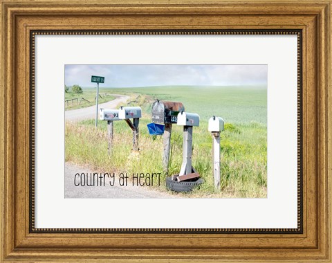 Framed Country at Heart Print