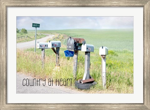 Framed Country at Heart Print