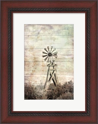 Framed Windmill Silent Print