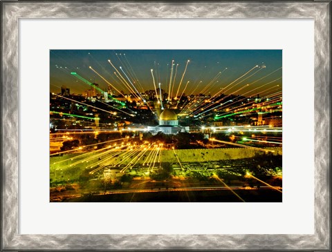 Framed Jerusalem Points of Light Print
