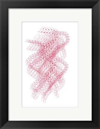 Framed Abstract Birds III Print