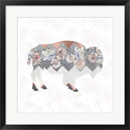 Framed Square Buffalo Print