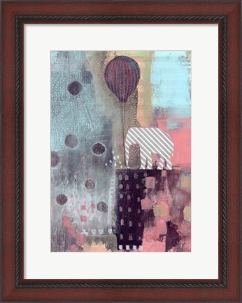 Framed Elephant and the Balloon Print