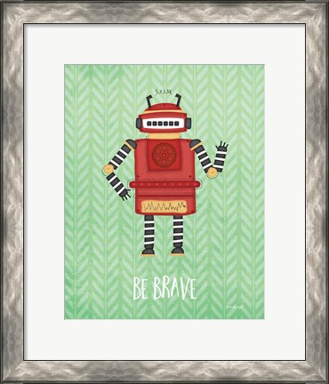 Framed Brave Bot Print