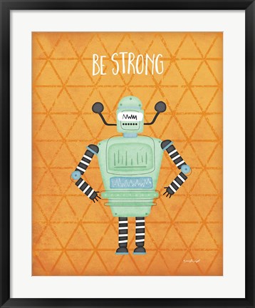 Framed Strong Bot Print