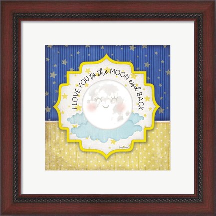 Framed I Love You to the Moon &amp; Back Print