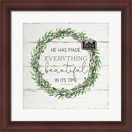 Framed He Has Made Everything Beautiful Print