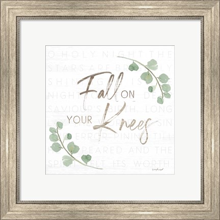 Framed Fall on Your Knees Print