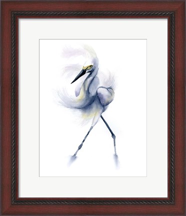 Framed Dancing Crane Print