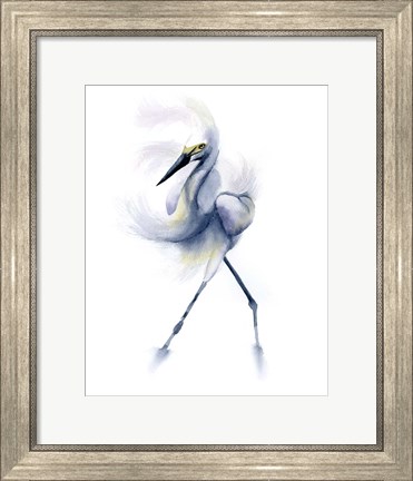 Framed Dancing Crane Print