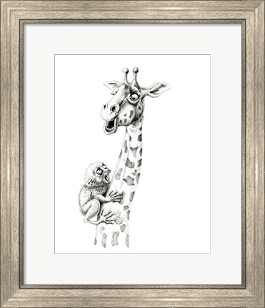 Framed Giraffe IV Print