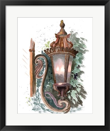 Framed Lantern II Print