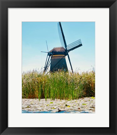 Framed Windmill I Print