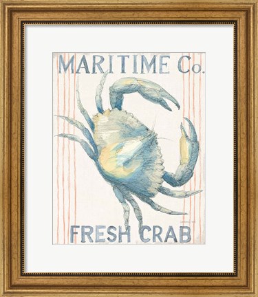 Framed Floursack Nautical III Print