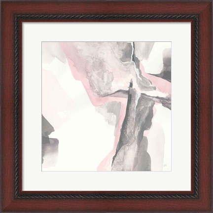 Framed Blushing Grey II Print