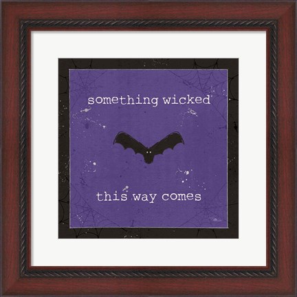 Framed Spooky Cuties IV Purple Print