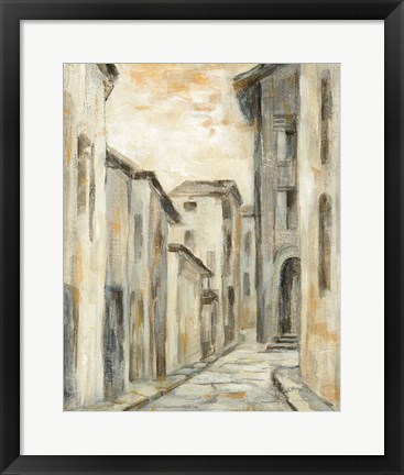 Framed European Village II v2 Crop Print