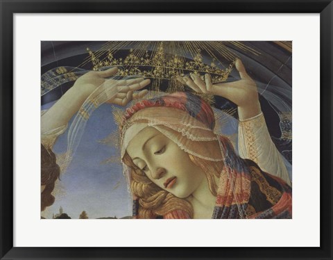 Framed Madonna of the Magnificat (detail) Print