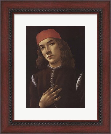 Framed Portrait of Youth Print