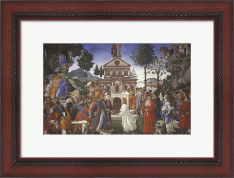 Framed Temptation of Christ, 1481-1482 Print