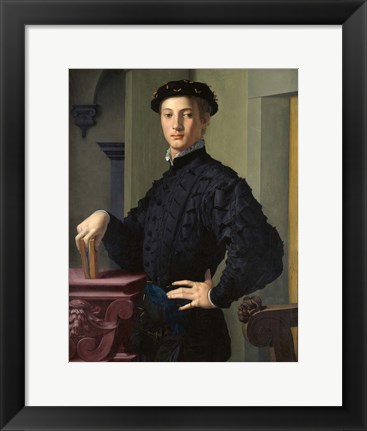 Framed Portrait of a Young Man Print