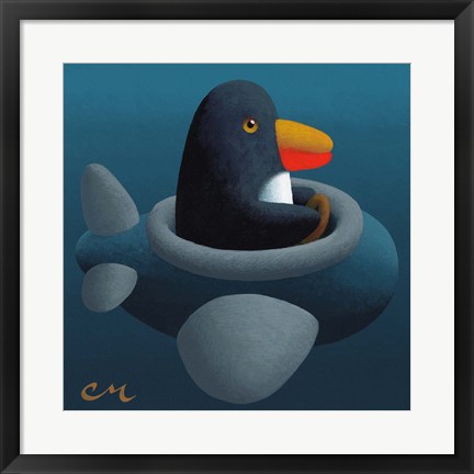 Framed Penguin Print