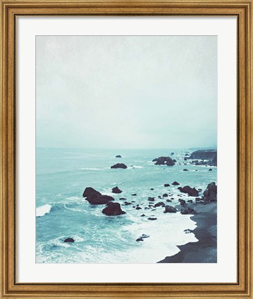 Framed Dusk at the Sea Print