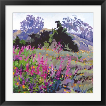 Framed Spring Haze, Eucalyptus on the Ridge Print