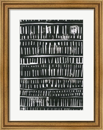 Framed Black Collage Print