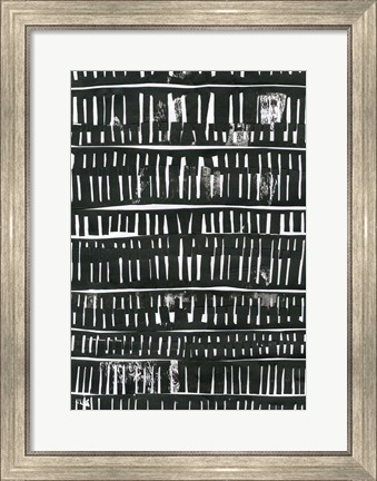 Framed Black Collage Print