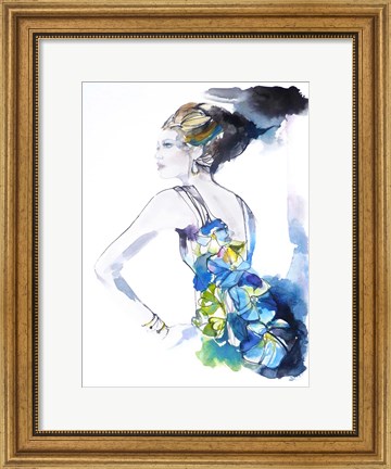 Framed Flower Dress Print
