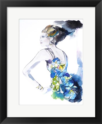 Framed Flower Dress Print