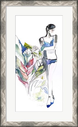 Framed Lingerie Lady Print