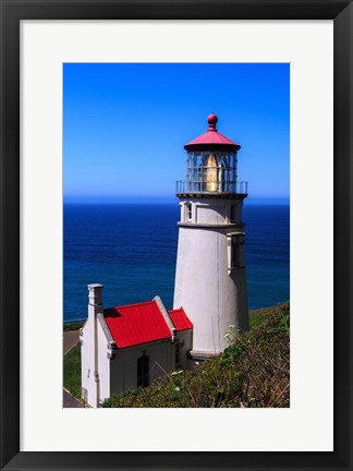 Framed Heceta Head Lighthouse Print