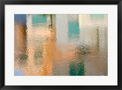 Framed Reflection on the Iowa River No. 2 Print