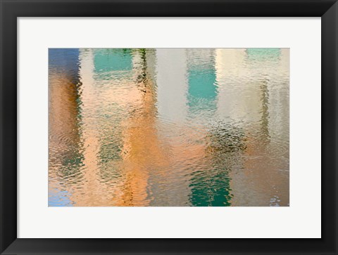 Framed Reflection on the Iowa River No. 2 Print