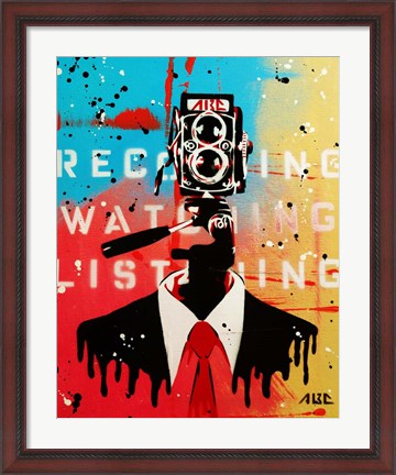 Framed NSA Camera Man Print