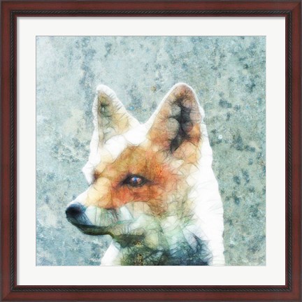 Framed Abstract Fox Print