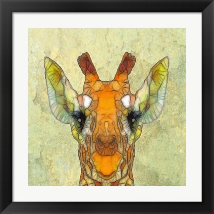 Framed Abstract Giraffe Calf Print