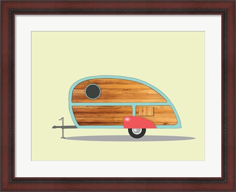 Framed Teardrop Camper Print