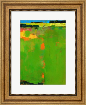 Framed Green Field Print