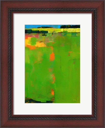 Framed Green Field Print