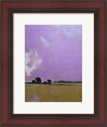 Framed Over the Fields to the Distant Sea Print