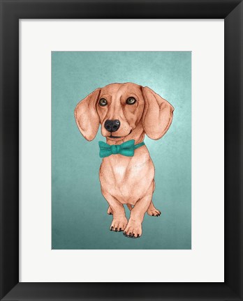 Framed Wiener Dog Print