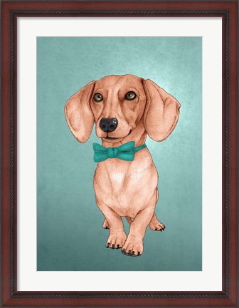 Framed Wiener Dog Print