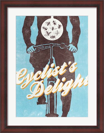 Framed Cyclist&#39;s Delight Print