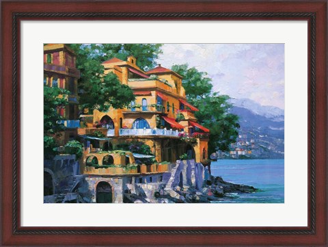 Framed Portofino Villa Print