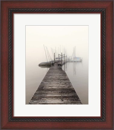 Framed Harbor Fog Print