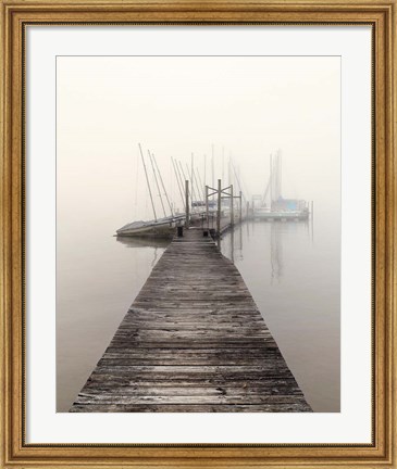 Framed Harbor Fog Print