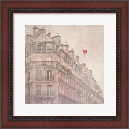 Framed Heart Paris Print